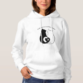 Black and White Quote Liebe Couple Hoodie