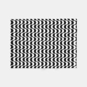 Black and White R.J. Waves Fleecedecke (Vorderseite (Horizontal))