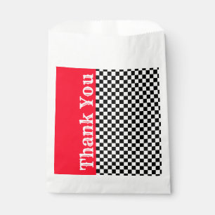 Black and White Race Karo Vielen Dank für Ihr Inte Geschenktütchen