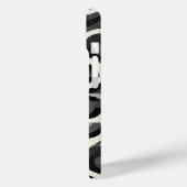 Black and White Retro Abstract Pattern Case-Mate iPhone Hülle (Rückseite / Links)