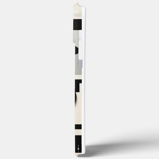 Black and White Retro Iphone case (Rückseite / Links)