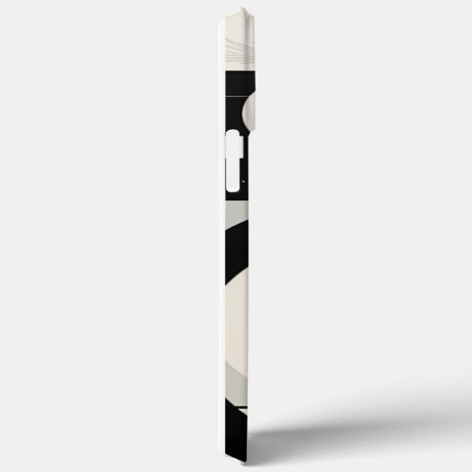 Black and White Retro Iphone case (Rückseite / Rechts)