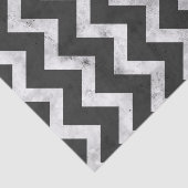 Black and white Rustic Chevron pattern Seidenpapier (Ausschnitt)