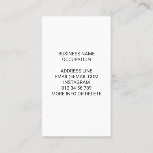 Black and white Rustic Chevron pattern Visitenkarte (Rückseite)