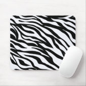 Black and White Safari Theme Zebra Animal Print Mousepad (Mit Mouse)