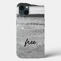 Black and White Sand Beach Case-Mate iPhone Case