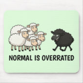 Black and White Sheep Mousepad (Vorne)