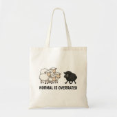 Black and White Sheep Tragetasche (Vorne)