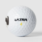 Black and White Shih Tzu Golfball (Logo)