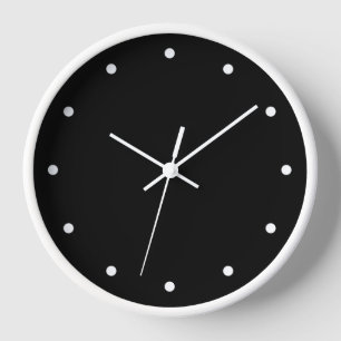 Black and White Simple Modern Minimalist Uhr