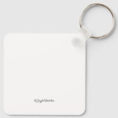 black and white sketch of Mountains Schlüsselanhänger (Rückseite)