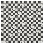 Black and White Snoopy Checkerboard Stoff (Muster)