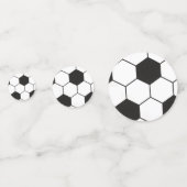 Black And White Soccer Ball Geometric Pattern  Konfetti (Rückseiten)