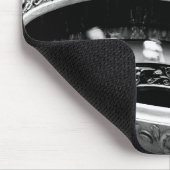 Black and White Spiral Staircase Mousepad (Ecke)