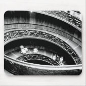 Black and White Spiral Staircase Mousepad (Vorne)