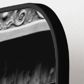 Black and White Spiral Staircase Pickleball Schläger (Linke Seite)