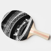 Black and White Spiral Staircase Tischtennis Schläger (Seitenansicht)