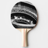 Black and White Spiral Staircase Tischtennis Schläger (Vorderseite)
