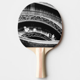 Black and White Spiral Staircase Tischtennis Schläger