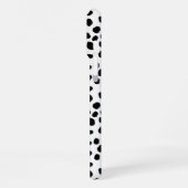 Black and white spotty pattern IPhone case Hülle (Linke Seite)