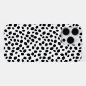 Black and white spotty pattern IPhone case Hülle (Rückseite (Horizontal))