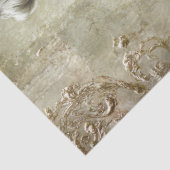 Black and White Spring Portrait Tissue Paper Seidenpapier (Ausschnitt)