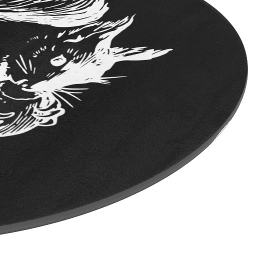 Black and White Squirrel Art Schneidebrett (Ecke)