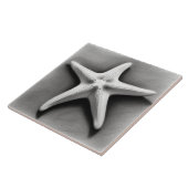 Black and White Starfish Fliese (Seite)
