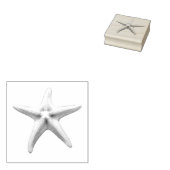 Black and White Starfish Gummistempel (Stempel)