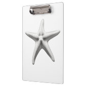 Black and White Starfish Klemmbrett (Links)