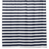 Black And White Stripe  Duschvorhang (Vorderseite)