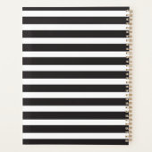 Black and White Stripe Planer (Rückseite)