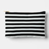 Black and White Stripes by Shirley Taylor Zubehörtasche (Vorderseite)