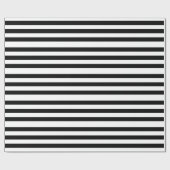 Black And White Stripes Classic Geschenkpapier (Flach)