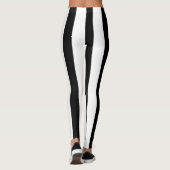 Black and white stripes flip flops leggings (Rückseite)