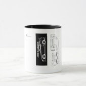 Black and White Supra Mug | Piston & Thread Tasse (Zentrum)