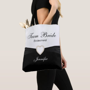 Black and White Team Bridge Tasche