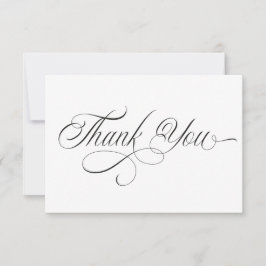 Black and white Thank You Card Dankeskarte