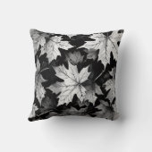 Black and White Throw Pillow Kissen (Rückseite)