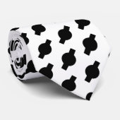 Black and white tie krawatte (Gerollt)