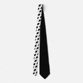 Black and white tie krawatte (Rückseite)