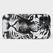 Black and White Tiger Face Case-Mate iPhone Hülle (Rückseite (Horizontal))