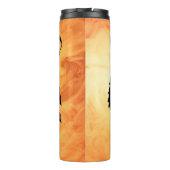 Black and White Tiger Silhouette Thermosbecher (Rückseite)