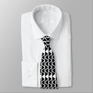 Black and White Triangle Krawatte
