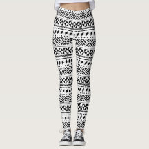 Black and White Tribal Zigzag oder Chios Zysta