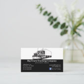 Black and White Trucking Company Visitenkarte (Stehend Vorderseite)
