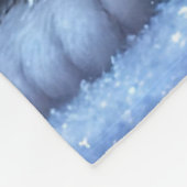 "Black and White Tuxedo Kittens’ First Christmas" Fleecedecke (Ecke)