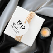 Black and white tuxedo two grooms gay wedding geschenkanhänger