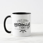 Black and White Urban Typography Mug Tasse (Links)