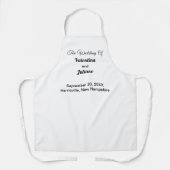 Black and White Wedding Apron Schürze (Vorderseite)